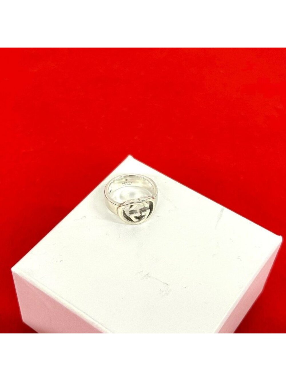 Gucci Interlocking 925 Sterling Silver Ring
